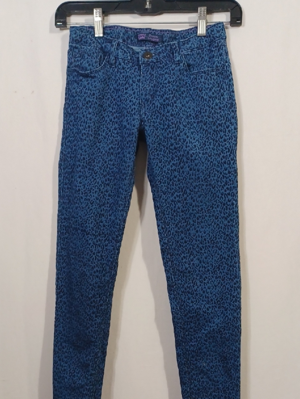 Levi's Blue and Purple Leopard-Print Jeans
